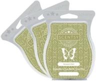 🌧️ scentsy amazon rain wickless candle tart warmer wax 3.2 oz bar 3-pack - aromatic fragrance delight! logo