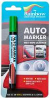 🚗 green auto writer car paint marker pens - suitable for all surfaces, including windows, glass, tires, metal - ideal for automobiles, trucks, bicycles - water-based, wet-erase, removable markers pen logo