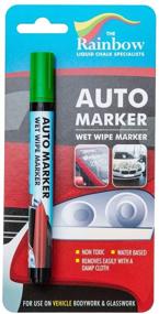 img 4 attached to 🚗 Green Auto Writer Car Paint Marker Pens - Suitable for All Surfaces, Including Windows, Glass, Tires, Metal - Ideal for Automobiles, Trucks, Bicycles - Water-Based, Wet-Erase, Removable Markers Pen