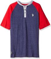 👕 u s polo assn sleeve heather boys' clothing: premium stylish comfort for fashionable kids logo