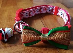 img 2 attached to 🎄 E&amp;L Classic Christmas Adjustable Pet Collar: Festive Dog Collar for the Holiday Season