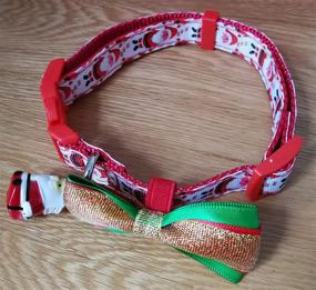 img 3 attached to 🎄 E&amp;L Classic Christmas Adjustable Pet Collar: Festive Dog Collar for the Holiday Season
