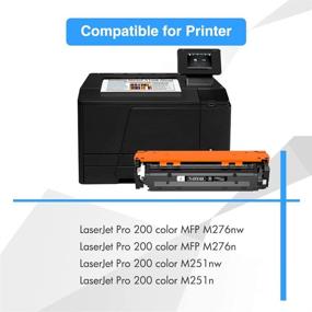 img 3 attached to 🖨️ High-Quality Replacement Toner Cartridge for HP 131A 131X CF210A CF210X Pro 200 Color M251nw MFP M276nw M251n M276n M276 M251 Printer (Black, 1-Pack)