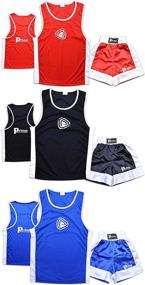 img 2 attached to 🥊 Prime Sports Kids Boxing Set - 2 Piece Top & Shorts Set in Satin Fabric - Suitable for ages 03-14 years