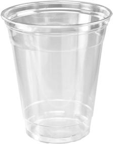 img 2 attached to 🥤 SOLO Cup 100 Pack Plastic Party Cold Cups, Clear, 12 oz - Premium Quality for Various Events (TP12-100)