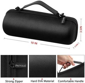 img 3 attached to 🔊 JBL Flip 5 Waterproof Portable Bluetooth Speaker: Travel Storage Bag for JBLflip 4 (Black) - USB Cable and Adapter Excluded