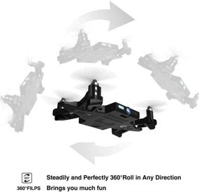 img 2 attached to 📸 Enhanced SELFLY: HD Camera RC Drone with Foldable Propellers, Face Tracking, Gesture Control - Ideal for ages 14+, iOS and Android App