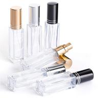 💦 6 pack refillable perfume bottles - no leak, 10ml mini travel size with sprayer, glass atomizer for liquid dispenser logo