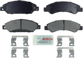 img 1 attached to 🚗 Bosch BE1092H Blue Набор тормозных колодок с аппаратурой для полноразмерных грузовиков и внедорожников Cadillac, Chevrolet и GMC - ПЕРЕДНИЕ