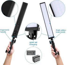 img 2 attached to Andoer BH-20H 210 LED Light Studio Lighting Kit with Adjustable Brightness and 2M Light Stand: Perfect for Handheld Video, Portrait, Wedding, Advertisement Photography