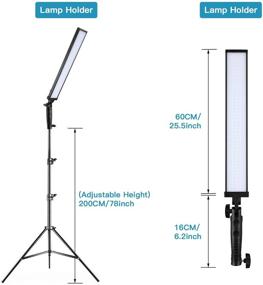 img 1 attached to Andoer BH-20H 210 LED Light Studio Lighting Kit with Adjustable Brightness and 2M Light Stand: Perfect for Handheld Video, Portrait, Wedding, Advertisement Photography