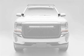 img 2 attached to 🚦Крепление для светового блока LED на петлю капота ZROADZ - Совместимо с GMC Sierra 1500 2014-2018 - Крепления (2) световых блоков диаметром 3 дюйма - Отделка из глянцевой черной стали - Легкая установка на болты - Номер детали Z362081.