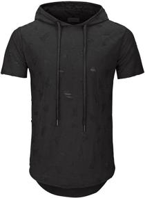 img 3 attached to 👕 KLIEGOU Hipster Hoodie Tshirt 1705 2: Ideal Men's Clothing for Stylish Shirts