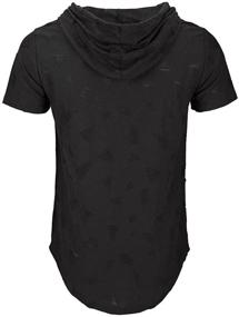 img 2 attached to 👕 KLIEGOU Hipster Hoodie Tshirt 1705 2: Ideal Men's Clothing for Stylish Shirts