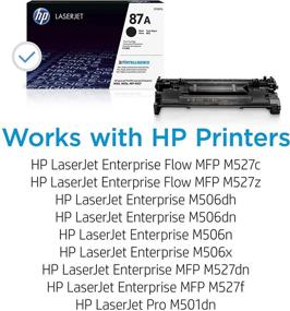 img 3 attached to 💼 Картридж HP 87A CF287A черного цвета для принтеров HP LaserJet Enterprise M527, M506, M501
