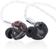 thieaudio legacy 4 hybrid driver in-ear monitor with 2 tuning switches, detachable 7n occ 0.78mm 2pin cable, and custom faceplate logo