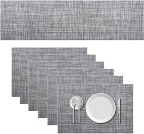 img 4 attached to GoTCele Modern Placemats: Stylish & Heat Resistant Table Mats