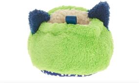 img 1 attached to 👾 Fun and Grippy Pre-Walk Monster Face Lime Green 3D Boys Slippers - Perfect for Little Explorers!