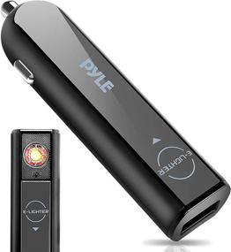 img 4 attached to USB Car Electric Cigarette Lighter - Windproof Flameless Electronic Cigar Smoking Lighter 🔥 w/Plasma Arc Heat, Rechargeable Battery, USB Charge Port, Car Cigarette Lighter Plug - Pyle PEL66
