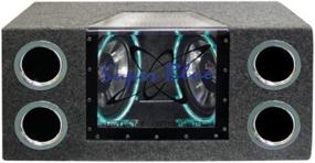 img 3 attached to High-Power 1000W Dual Bandpass Speaker System with Neon Accent Lighting, Plexi-Glass Front Window, Tuned Ports, Silver Polypropylene Cone, and Rubber Edge Suspension - Pyramid BNPS102