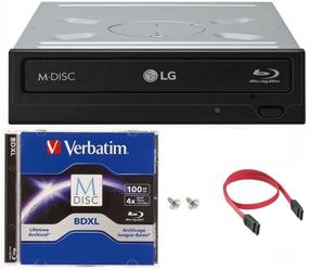 img 1 attached to 📀 LG WH14NS40 16X Blu-ray BDXL DVD CD Internal Burner Drive Bundle: Free 100GB M-DISC BDXL + SATA Cable + Mounting Screws Included