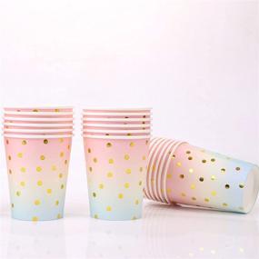 img 2 attached to Одноразовые 25 Dinner 25 Салфетки 25 Straws Dinnerware