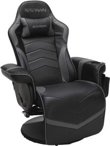 img 4 attached to 🪑 RESPAWN RSP-900 Racing Style Gaming Chair, Gray - Reclining, 35.04" - 51.18" D x 30.71" W x 37.01" - 44.88" H