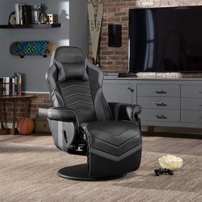 img 3 attached to 🪑 RESPAWN RSP-900 Racing Style Gaming Chair, Gray - Reclining, 35.04" - 51.18" D x 30.71" W x 37.01" - 44.88" H