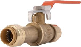 img 4 attached to 🦈 SharkBite 24735LFA Slip Ball Valve: 1/2 Inch x 1/2 Inch, Water Shut Off Valve for Copper and CPVC, Push-to-Connect Convenience