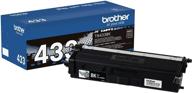 brother genuine tn433bk high yield 🖨️ black toner - retail packaging in optimal size logo