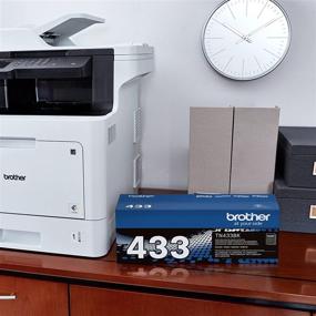 img 1 attached to Brother Genuine TN433BK High Yield 🖨️ Black Toner - Retail Packaging in Optimal Size