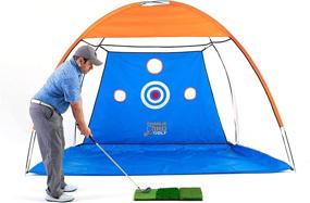 img 1 attached to 🏌️ Ultimate Backyard Golf Net Driving Range - Charlie Bird Bundle with Target, Carry Bag, Hitting Mat, and Balls for Home Practice