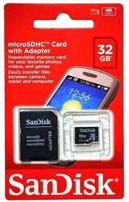 img 1 attached to Versatile SanDisk 32GB microSDHC Card with SD & miniSD Adapter - Expand Your Device's Storage Capacity Conveniently