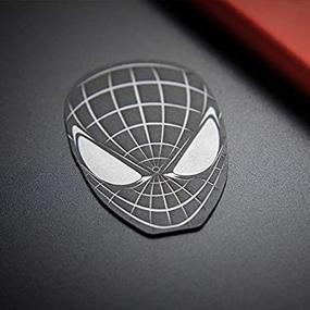 img 3 attached to Peak Town Magnetic Car Mount Marvel Superhero Metal Plate Set - Universal Metal Plates with Strong 3M Adhesive for Magnetic Car Mounts and Cell Phone Holders (1 Spiderman + 4 Square Metal Plates)