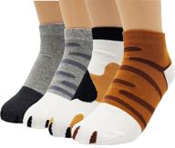 🐾 adorable jjmax kitty cat paws socks: ankle height with paw prints on toes logo