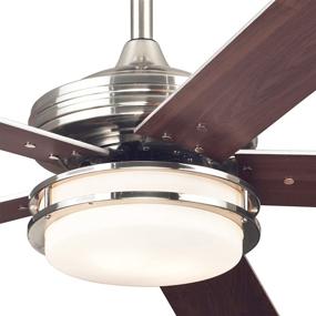 img 2 attached to Westinghouse Lighting Castle 52-inch Brushed Nickel Indoor Ceiling Fan with LED Light Kit and Opal Frosted Glass