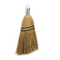 🧹 rubbermaid commercial 12 inch corn whisk broom - versatile yellow bristles for effective multi-surface sweeping, ideal for porches, floors, decks, driveways, sidewalks logo