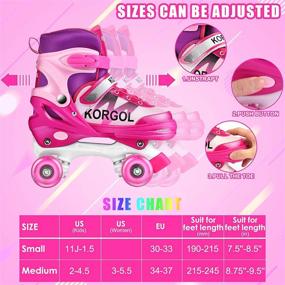 img 3 attached to 🛼 All-Inclusive Adjustable Roller Skates with Illuminating Wheels: A Perfect Choice for Beginner Boys and Girls (Ages 4-12)