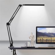 🌟 versatile led desk lamp with clamp: architect swing arm, 3 color modes, dimmable, eye-care, memory function – ideal for study, reading, work, craft, sewing, drafting in home office (10w) логотип