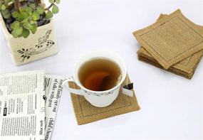 img 1 attached to 🌿 Cotton Craft Reversible Coasters: Eco-Friendly Protection for Your Surfaces