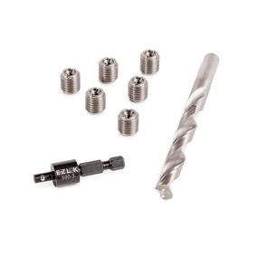 img 3 attached to 🔧 E-Z LOK 400-4-CR Threaded Inserts for Wood: Stainless Steel, Installation Kit with 1/4-20 Knife Thread Inserts, Drill, and Installation Tool