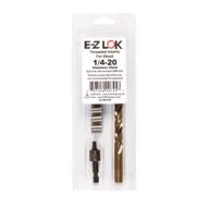 🔧 e-z lok 400-4-cr threaded inserts for wood: stainless steel, installation kit with 1/4-20 knife thread inserts, drill, and installation tool logo
