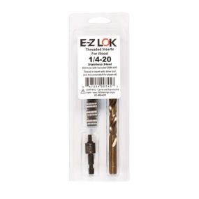 img 4 attached to 🔧 E-Z LOK 400-4-CR Threaded Inserts for Wood: Stainless Steel, Installation Kit with 1/4-20 Knife Thread Inserts, Drill, and Installation Tool