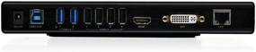 img 2 attached to Impressive IOGEAR GUD300 USB 3.0 Universal Docking Station: Dual Video Outputs, HDMI/DVI/VGA, 6 USB Ports, Gigabit Ethernet, Audio, Power Adapter