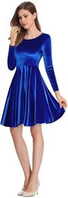 img 4 attached to 👗 Burgundy Women's Clothing Dresses with Leadingstar Womens Sleeve Length