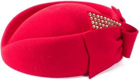 img 3 attached to 💎 Ravishing Rhinestone Teardrop Fascinator Pillbox: Perfect for Women's Accessories and Special Occasions