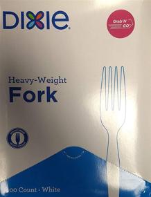 img 2 attached to Dixie® Plastic Tableware Value Pack: 100 Heavyweight Teaspoons & 100 Heavyweight Forks, White - 200 Pieces