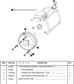 img 3 attached to 🏎️ Замена тормозного двигателя для гольф-кара EZGO RXV 2008-Up электрического гольф-кара - заменяет оригинальный номер детали №610065 (10L0L)