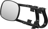 π enhance towing visibility with the curt 20002 5-inch x 7-1/2-inch universal strap-on adjustable extendable towing mirror logo
