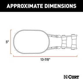 img 3 attached to 🚗 Enhance Towing Visibility with the CURT 20002 5-Inch x 7-1/2-Inch Universal Strap-On Adjustable Extendable Towing Mirror